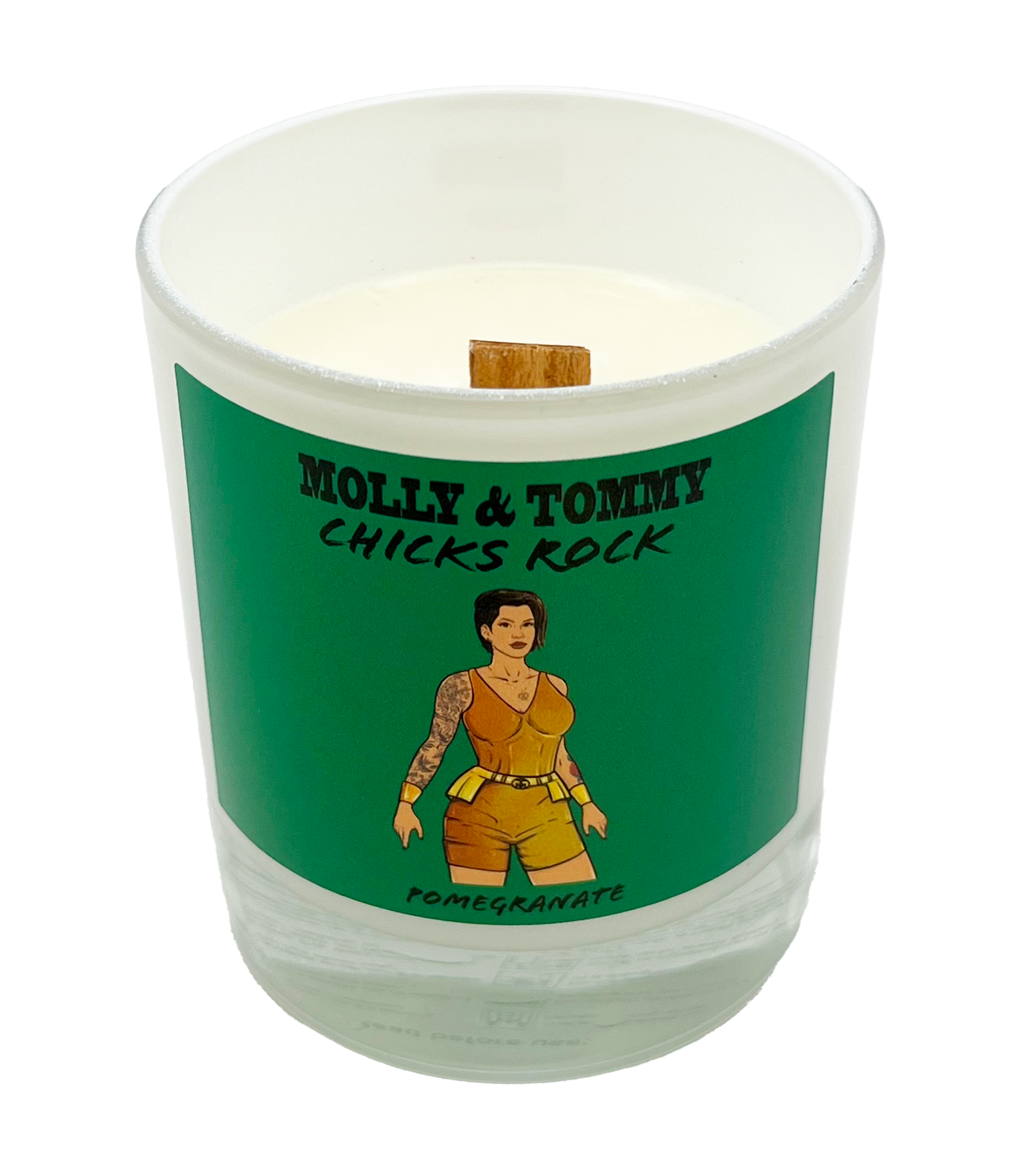 Chicks Rock Candle